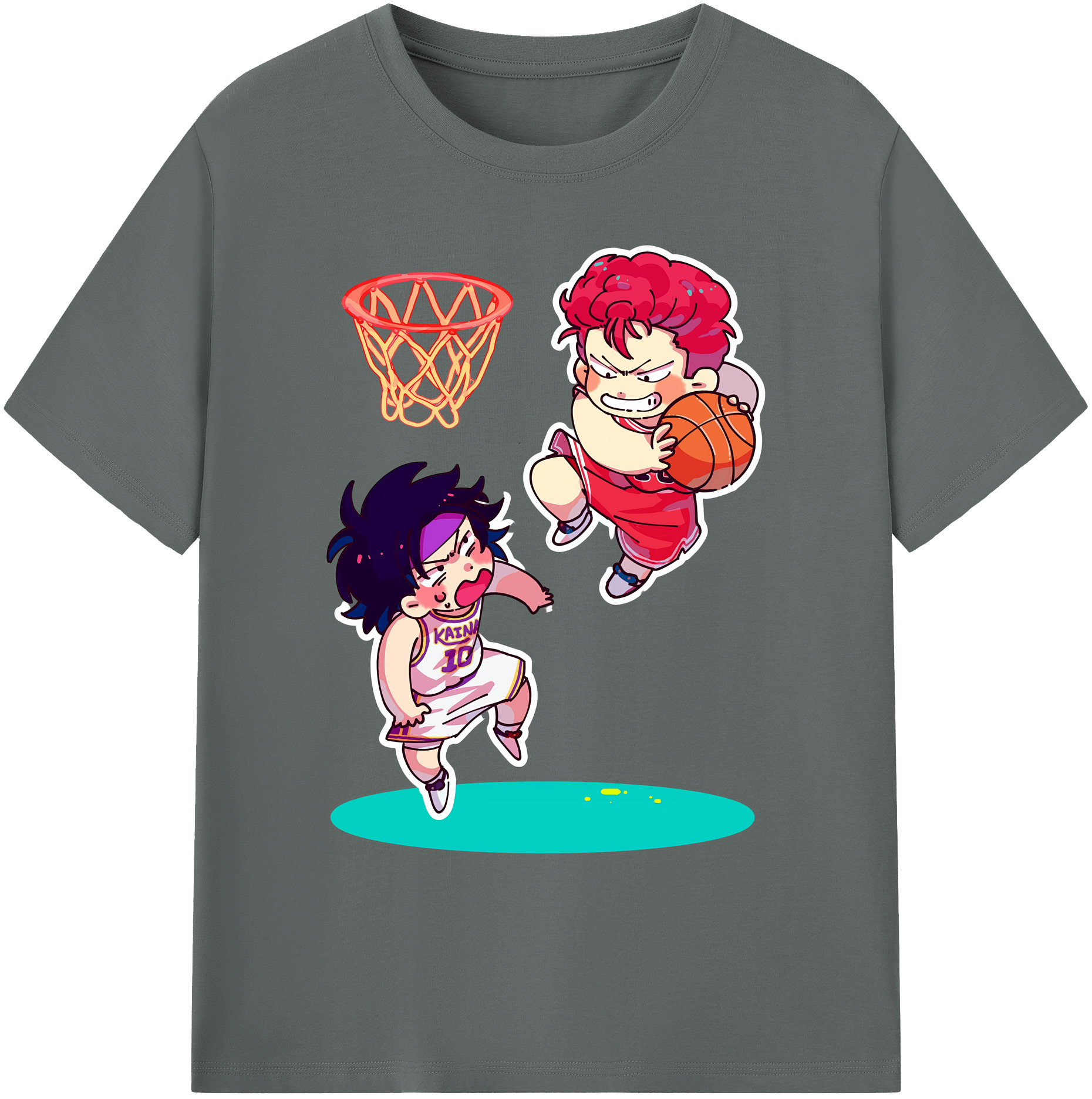 （画像用） SLAM DUNK／スラムダンク 綿100％ メンズ半袖Tシャツ｜肌触りやわらか＆通気性